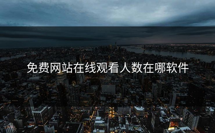 免费网站在线观看人数在哪软件
